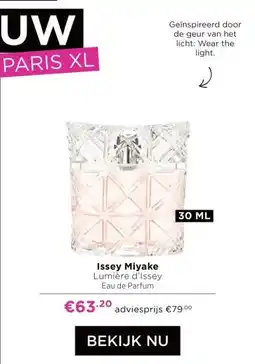ICI Paris XL Issey Miyake Lumière d'Issey aanbieding