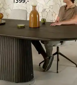 Henders & Hazel Ravello, eetkamertafel 210 x 120 cm - Basalt aanbieding