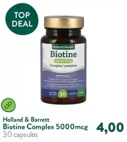 Holland & Barrett Biotine Complex 5000mcg aanbieding