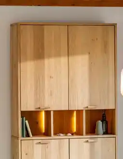 Henders & Hazel Castello, bergkast 123 cm - 4-deuren + 3-niches (+ LED) aanbieding