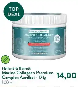Holland & Barrett Marine Collageen Premium Complex Aardbei - 171g aanbieding