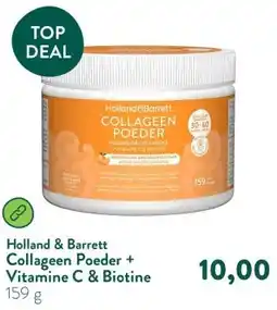 Holland & Barrett Collageen Poeder + Vitamine C & Biotine aanbieding