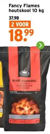 GAMMA Fancy Flames houtskool 10 kg aanbieding