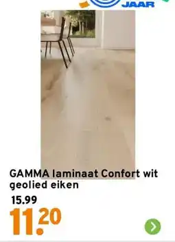 GAMMA GAMMA laminaat Confort wit geolied eiken aanbieding