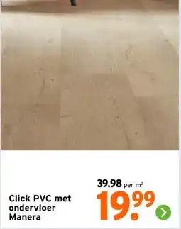 GAMMA Click PVC met ondervloer Manera aanbieding