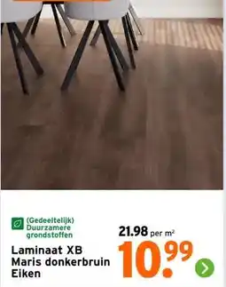 GAMMA Laminaat XB Maris donkerbruin Eiken aanbieding