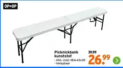 GAMMA Picknickbank kunststof aanbieding