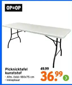 GAMMA Picknicktafel kunststof aanbieding