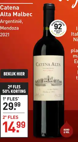 Gall & Gall Catena Alta Malbec 75CL aanbieding