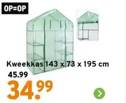 GAMMA Kweekkas 143 x 73 x 195 cm aanbieding