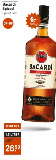 Gall & Gall Bacardí Spiced 150CL aanbieding