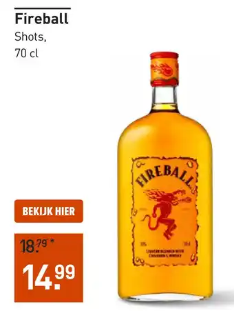 Gall & Gall Fireball 70CL aanbieding