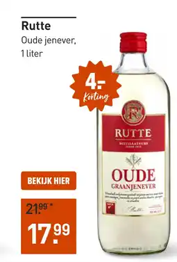 Gall & Gall Rutte Oude Jenever 100CL aanbieding