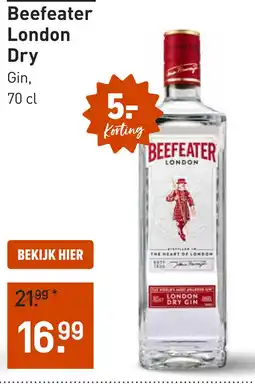 Gall & Gall Beefeater London Dry 70CL aanbieding