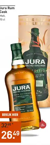 Gall & Gall Jura Rum Cask 70CL aanbieding