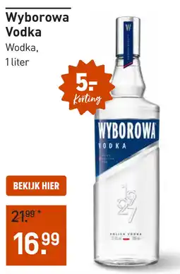 Gall & Gall Wyborowa Vodka 100CL aanbieding