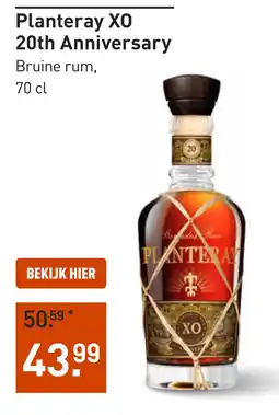 Gall & Gall Planteray XO 20th Anniversary 70CL aanbieding