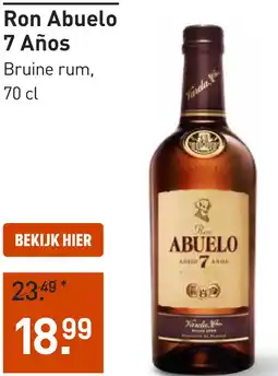 Gall & Gall Ron Abuelo 7 Años 70CL aanbieding