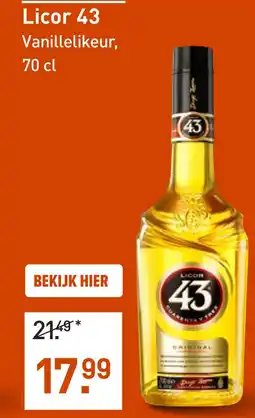 Gall & Gall Licor 43 70CL aanbieding