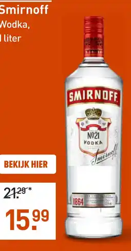 Gall & Gall Smirnoff 100CL aanbieding