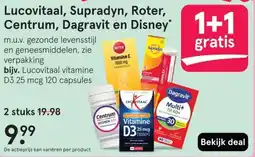Etos Lucovitaal, Supradyn, Roter, Centrum, Dagravit en Disney aanbieding