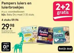 Etos Pampers luiers en luierbroekjes aanbieding