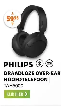 Expert Philips TAH6000 Zwart aanbieding