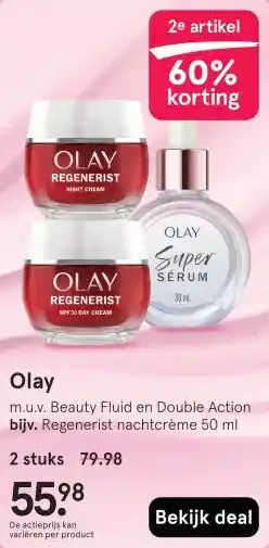 Etos Olay aanbieding