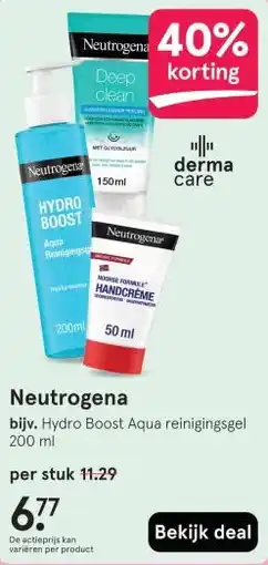 Etos Neutrogena aanbieding