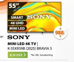 Expert Sony K-55XR59B (2025) BRAVIA 5 aanbieding
