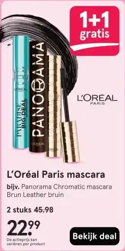 Etos L'Oréal Paris mascara aanbieding