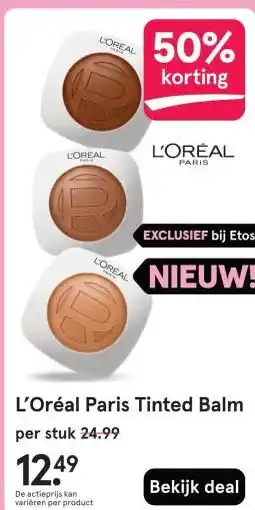 Etos L'Oréal Paris Tinted Balm aanbieding
