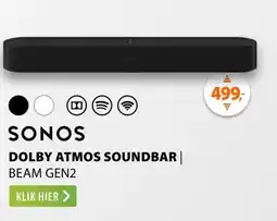 Expert Sonos BEAM Gen2 Zwart aanbieding