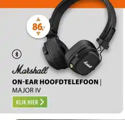 Expert Marshall Major IV Zwart aanbieding