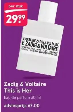 Etos Zadig & Voltaire This is Her aanbieding