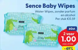 Die Grenze Sence Baby Wipes aanbieding