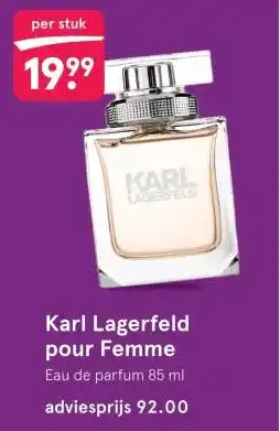 Etos Karl Lagerfeld pour Femme aanbieding