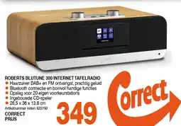 Correct ROBERTS BLUTUNE 300 INTERNET TAFELRADIO aanbieding