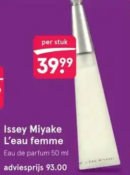 Etos Issey Miyake L'eau femme aanbieding