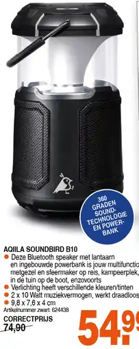 Correct AQIILA SOUNDBIRD B10 aanbieding
