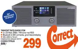 Correct TANGENT TAFELRADIO FEM aanbieding
