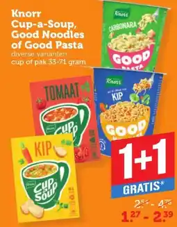 Coop Knorr Cup-a-Soup, Good Noodles of Good Pasta diverse varianten aanbieding
