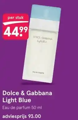Etos Dolce & Gabbana Light Blue aanbieding