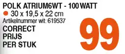 Correct POLK ATRIUM6WT - 100 WATT aanbieding