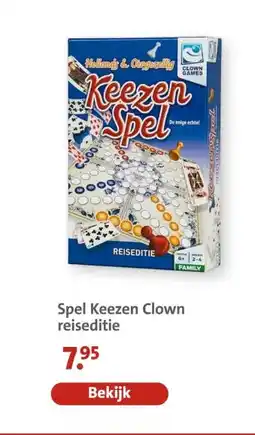 Bruna Spel Keezen Clown reiseditie aanbieding