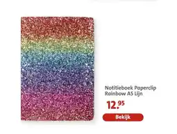 Bruna Notitieboek Paperclip Rainbow A5 Lijn aanbieding