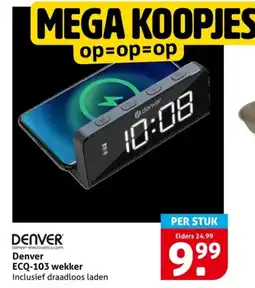 Hoogvliet DENVER ECQ-103 wekker aanbieding