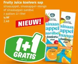 Poiesz Fruity Juice koelvers sap aanbieding