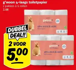 Poiesz G'woon 4-laags toiletpapier aanbieding