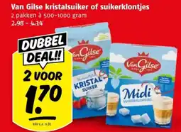 Poiesz Van Gilse kristalsuiker of suikerklontjes aanbieding